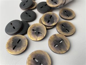 Knap - svag lilla med guld effekt, 23 mm